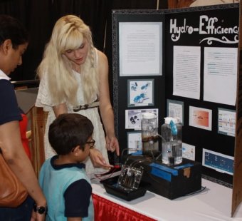 Child at Science Fair