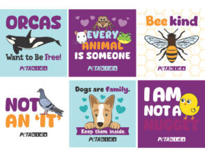 PETA Kids stickers