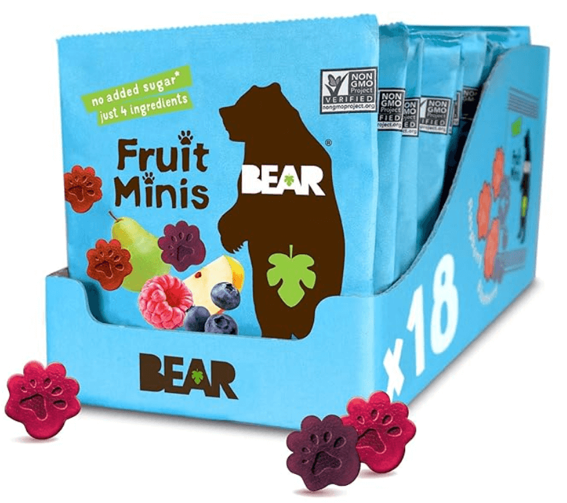 BEAR fruit minis packaging