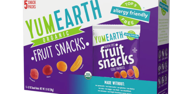 YumEarth fruit snacks packaging